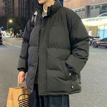 面包羽绒棉服男士冬季加厚棉衣宽松新款休闲棉袄立领外套百搭保暖