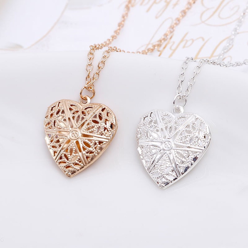 12g Weight Simple Style Heart Shape Alloy Plating Women's Pendant Necklace