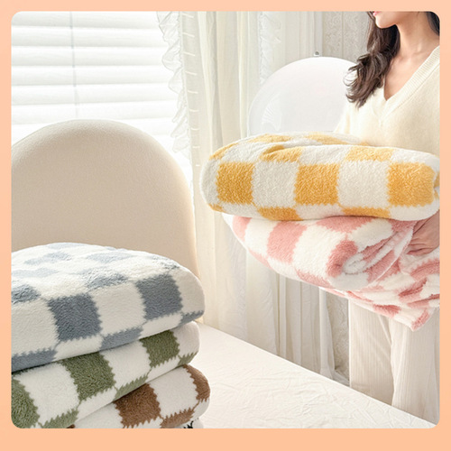 ✅ Flannel Home Throw Blanket Bed Sheet Fleece Double Sided Summer Air Conditioning Cover Blanket Office Blanket Machine Washable Autumn