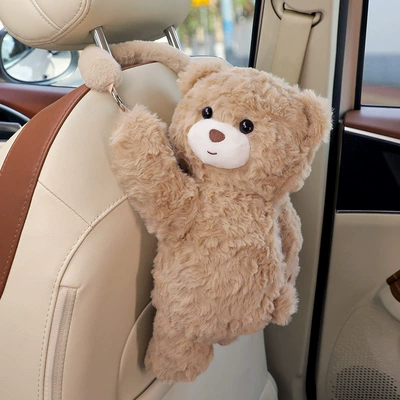 Car Tissue Box Hanging Bag Cute Car tissue box/set - happy-bear-tissue-hanging-bag