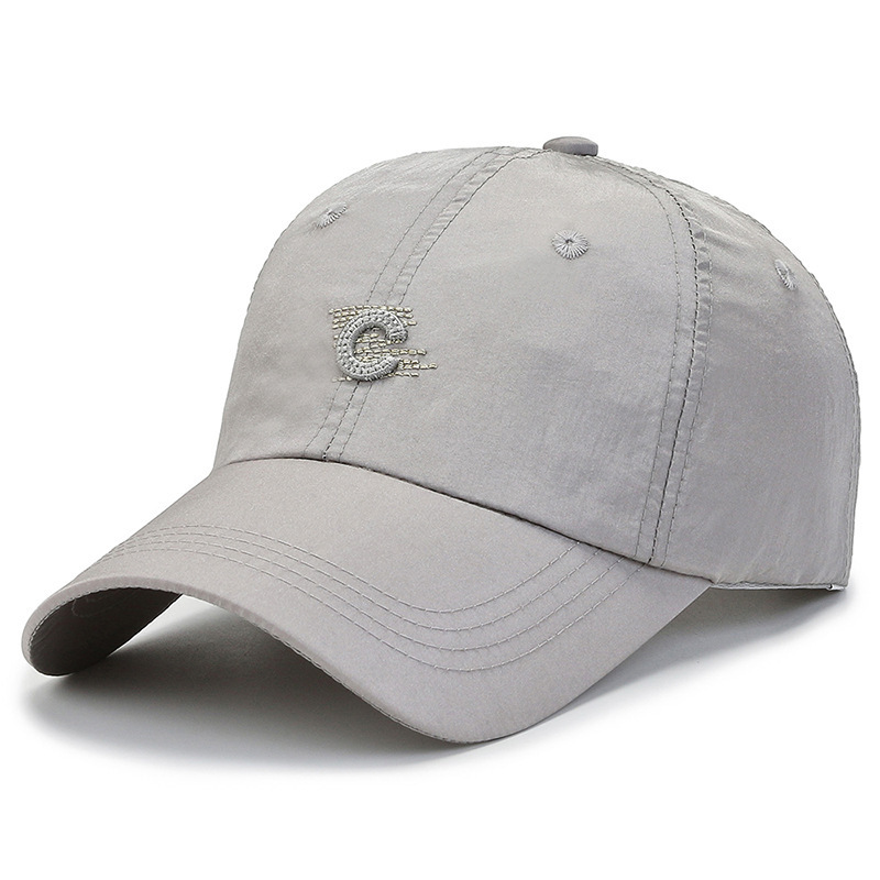 Light gray quick-drying embroidered C letter