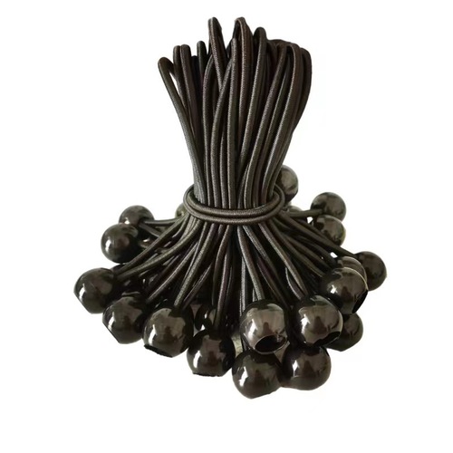 Outdoor tent canopy mountaineering bag camping fixed bundling plastic ball head round elastic band bungee elastic