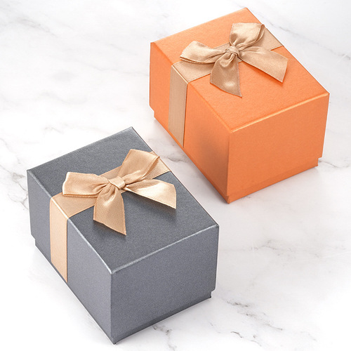 Bow watch box, watch packaging box for women, box watch gift box for women, square box, heaven and earth cover paper box