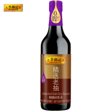 李锦记精选老抽500ml一级酿造酱油红烧上色焖炖瓶装酱油团购批发