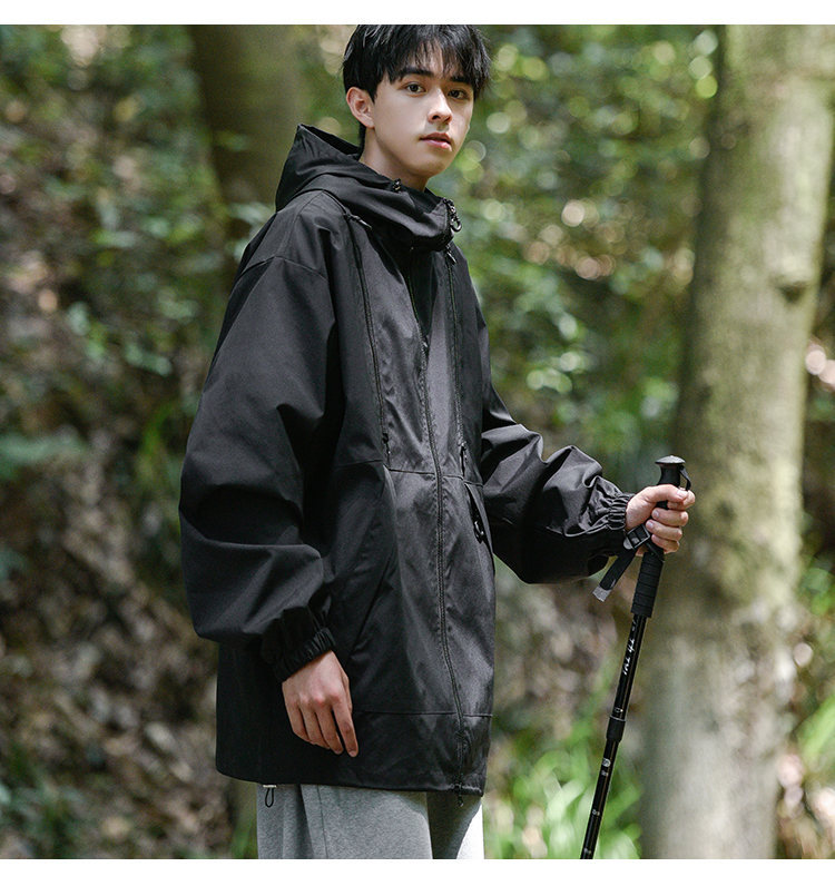 Autumn New Outdoor Mountaineering Clothing Waterproof Stormtrooper and Women's Same Style Multi Zipper workwear Jacket_voghion.com
