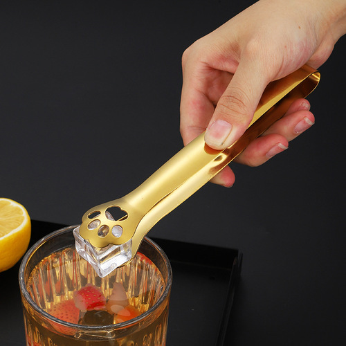 Creative Cat Claw Ice Tongs 304 Stainless Steel Extended Ice Tongs Sugar Tongs Thickened Bar Ice Tongs Sugar Tongs