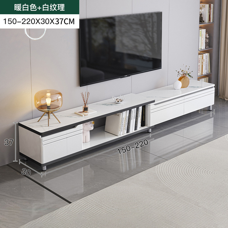 Mueble de TV 2025 nuevo estilo moderno y simple apartamento pequeño sala de estar hogar piso a techo mesa de centro combinación de mueble de TV