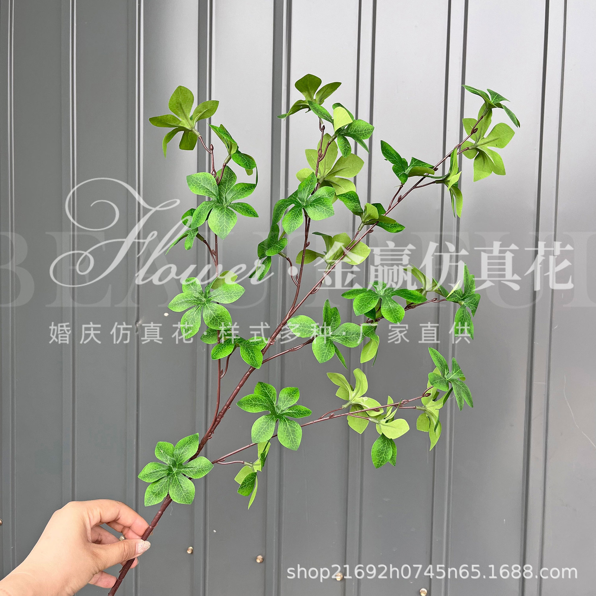 Boda Mori Simulación de flores y plantas verdes Pico de bambú Hierba Simulación de plantas verdes de invierno espárragos Plantas de simulación Escenografía de plantas verdes falsas