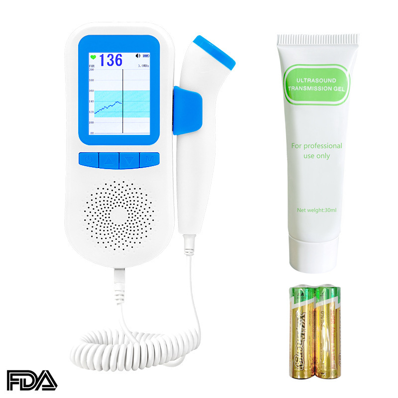 Doppler Fetal Heart Rate Monitor for Listening to Fetal Heartbeat, Pregnant Women's Fetal Movement Monitor, Home-Use Fetal Heart Rate Stethoscope, Factory Wholesale