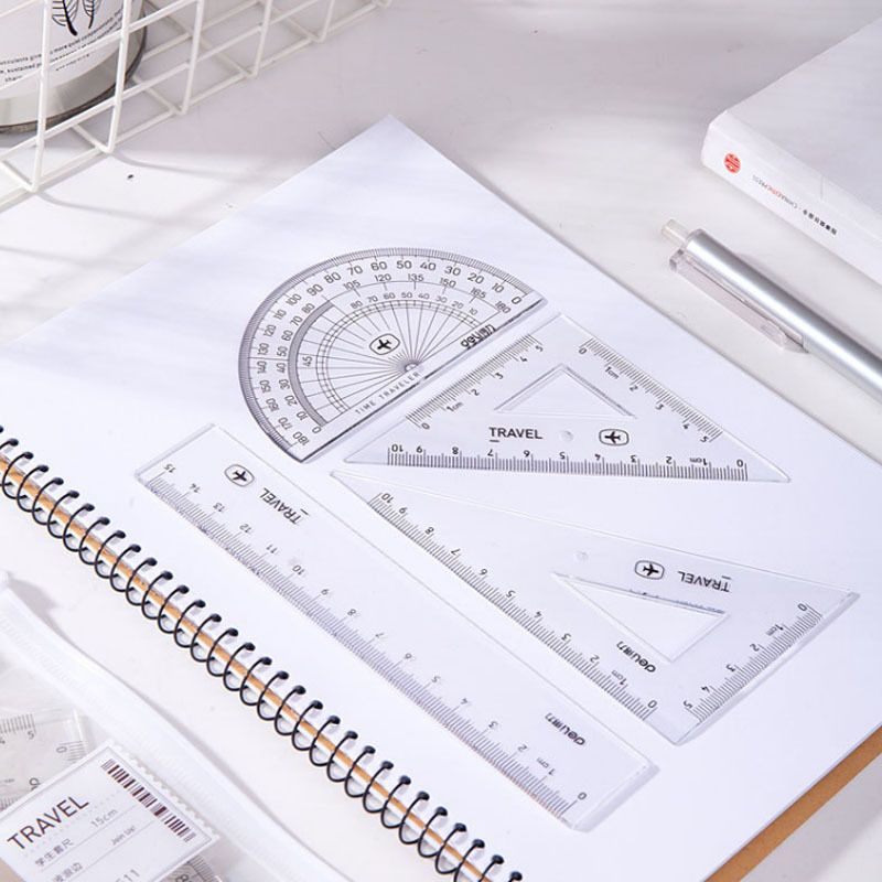Deli stationery 79511 zero series of students set a ruler ruler…