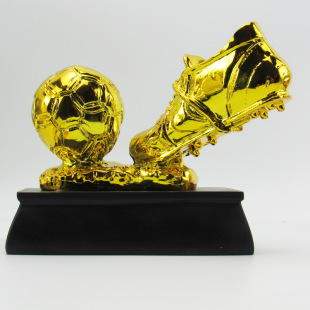 Golden Boot award Cup electroplating resin crafts fans supplies lottery shop decoration decoration football match Award supplies