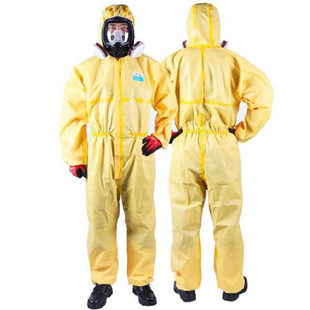Kunzeller K4000 Hooded One-Piece Protective Clothing Chemical-Resistant Acid and Alkali Inspection and Quarantine Lightweight Chemical Clothing