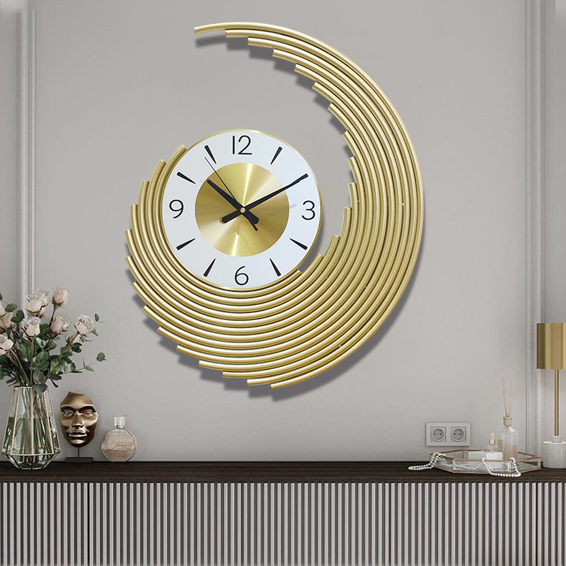 Light luxury wall clock living room home...