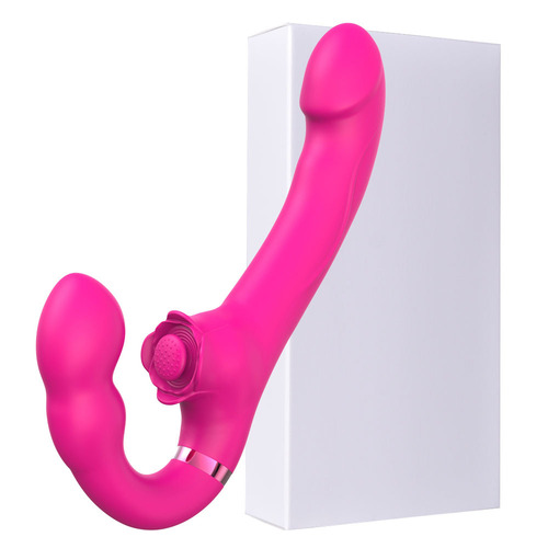 Dual shock slap stick silicone electric double-head vibrator female flirting massage masturbation device adult sex products wholesale