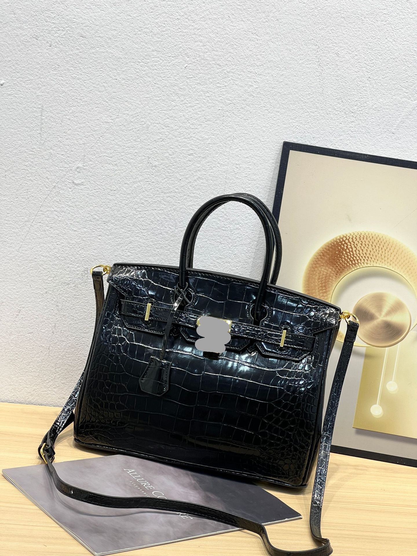 Bolso de patrón de cocodrilo de gran capacidad de alta calidad para mujer 2025 nuevo bolso de mensajero popular de todo fósforo bolso de platino portátil de moda