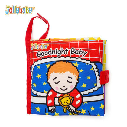 Jollybaby libro de tela de cola Animal bebé juguetes tridimensionales educación temprana cognitiva tridimensional libro de tela juguetes de educación temprana