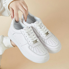 First-layer cowhide white shoes for women, couple style, sheepskin-lined sneakers, versatile casual shoes, comfortable, breathable, soft sole, soft surface