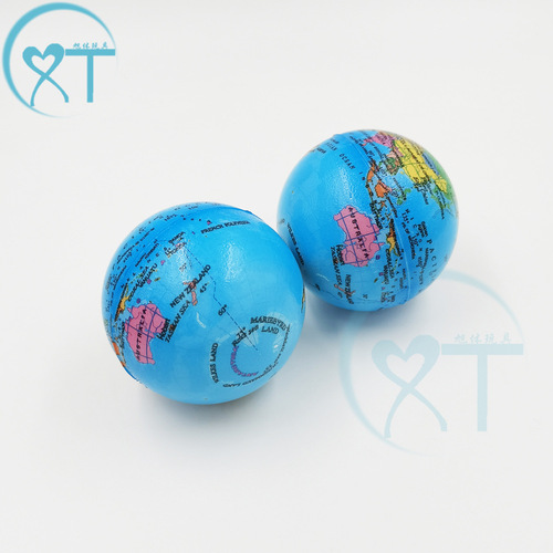 Cross-border manufacturer children's sports toys pressure ball pu foam sponge elastic ball 6.3cm PU globe vent
