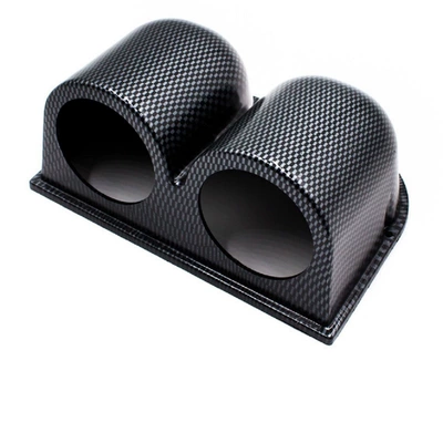 double hole three hole instrument holder – automobile instrument - double-hole-carbon-pattern