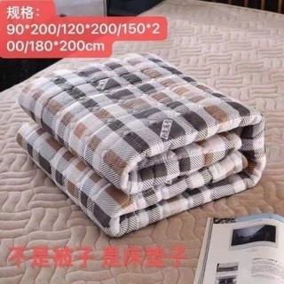 学生宿舍加厚褥子单人床床垫可折叠双人床保暖软垫垫子防滑不变形