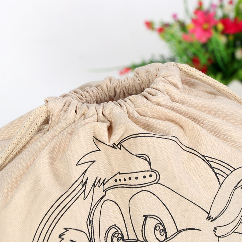 Bolsa de cordón no tejida al por mayor de la fábrica Zapatos Ropa almacenamiento a prueba de polvo bolsa de cordón doble no tejida