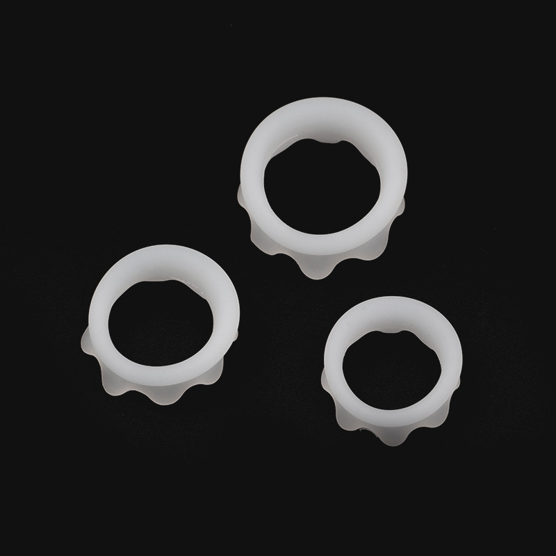 Crown Locking Ring 3-Piece Set, TPE Foreskin-Blocking Glans Cover Rings — detail image 7