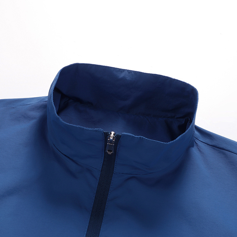 Spring and Autumn Men's Casual Patchwork Sportswear Set Trendy Fashion Men's Clothing Stand Collar Jacket Jogger Pants Full Set for Men 4