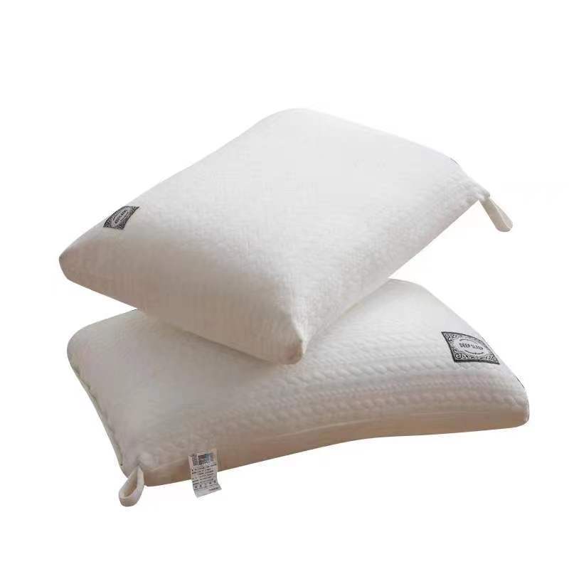 Manufacturer Supplies Massage Pillows, Soft Neck-Protecting Hot-Melt Knitted Cotton Cervical Pillow Cores, Home and Hotel Pillows, Gifts