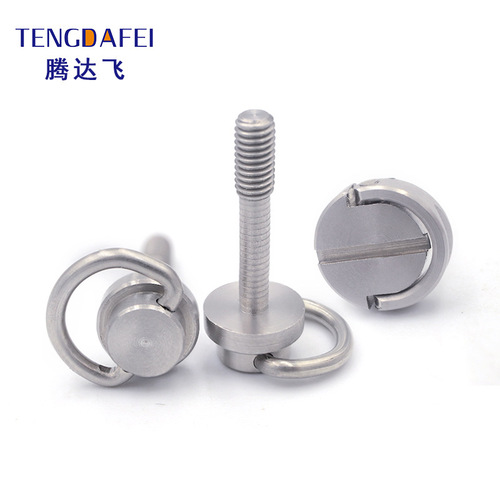 M5M6 monitor quick-release screw stainless steel round head hand-tight hanging ring pan-tilt tripod base M2M3 screw