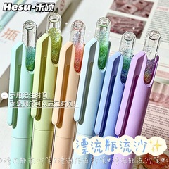 禾硕时间沙漏旋转中性笔ins简约高颜值学生创意刷题黑笔CS头0.5mm