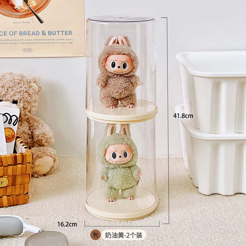 Labubu ペンダントディスプレイボックス回転透明 labubu ぬいぐるみ人形ハンドヘルドブラインドボックス収納ディスプレイスタンド|undefined