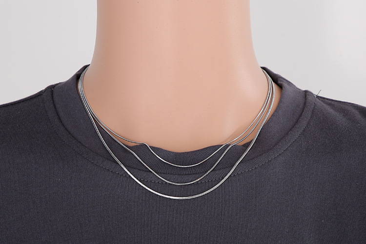 Necklace Classification 304 Stainless Steel Chain Material PVD Coated 18K Gold Plated Titanium Steel Fashion Waterproof Non Tarnish Titanium Steel Necklace