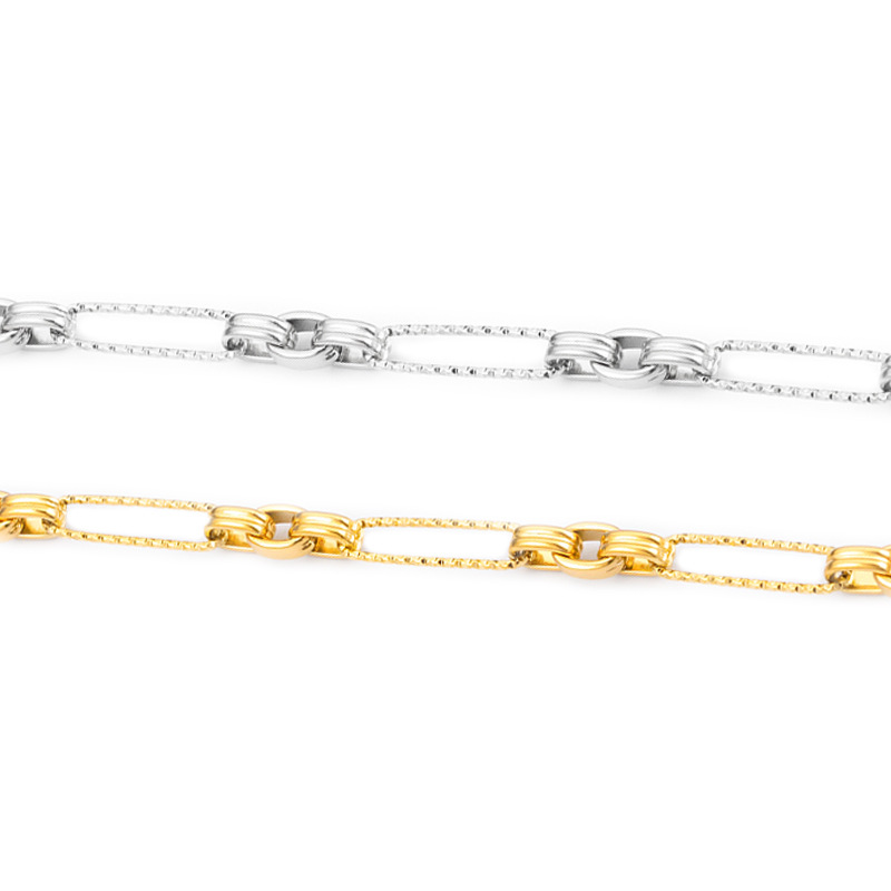 Plating Design Simple Style Style 1 Piece 304 Stainless Steel Chain Chain Simple Style Geometric