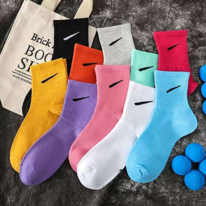 Suvan Next Colorful Socks for Men and Women, Short, Medium, and Long Tube Socks for All Seasons, Trendy Candy-Colored Socks with Hooks, Wholesale