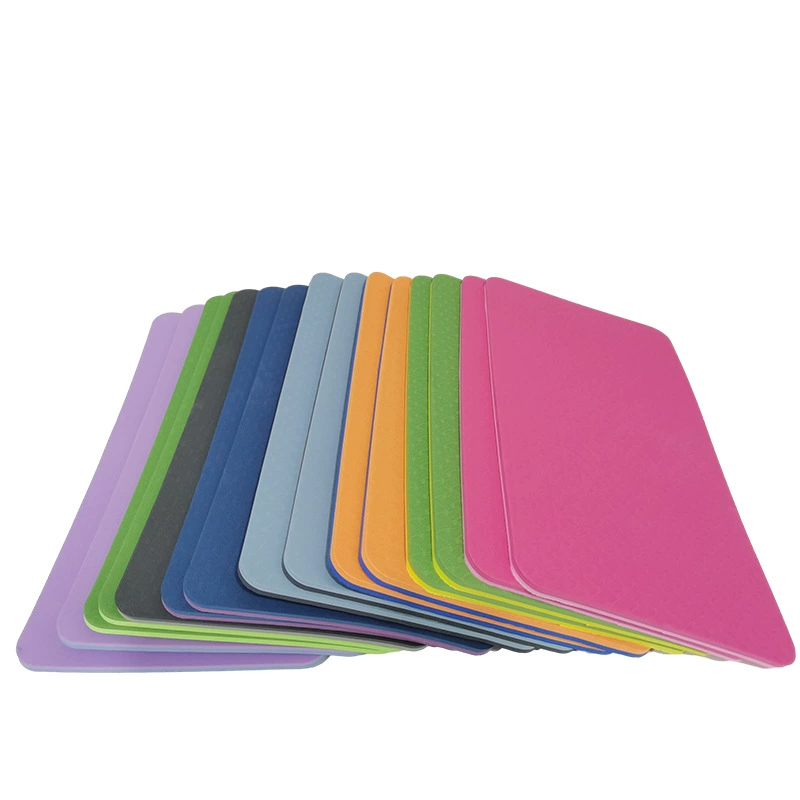Manufacturers directly provide yoga kneeling pads home fitness slimming sports auxiliary cushion TPE double -layer anti -slip pads can be settled