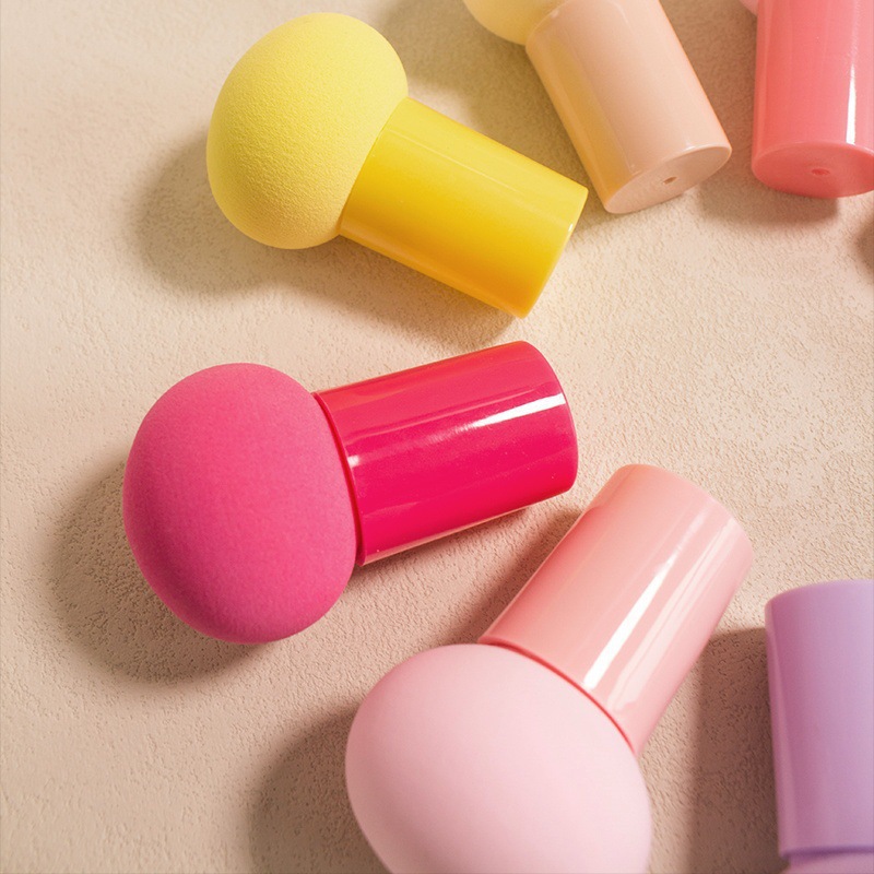 Color de hongos cabeza de aire polvo suave maquillaje huevo calabaza polvo húmedo seco maquillaje esponja huevo maquillaje huevo al por mayor image 3