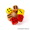 Hot -selling points Dice Dice Dice Children's Teaching Appaders Wooden Dice Game Accessories Seose 30mm