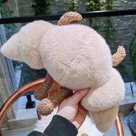 趣味牛角包面包吃货系列牛角面包可颂玩偶毛绒玩具公仔陪伴生日