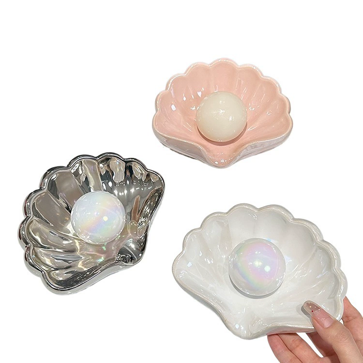 Ceramic soap holder, automatic drying rack, light luxury style