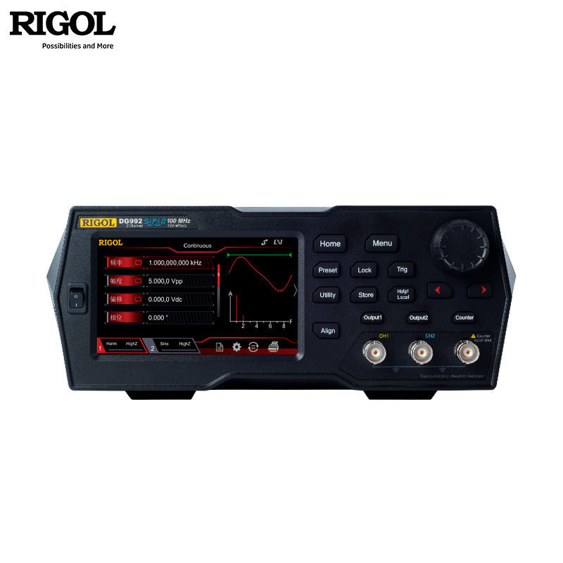 RIGOL普源50M70M100M函数任意波形信号发生器脉冲源DG952/972/992