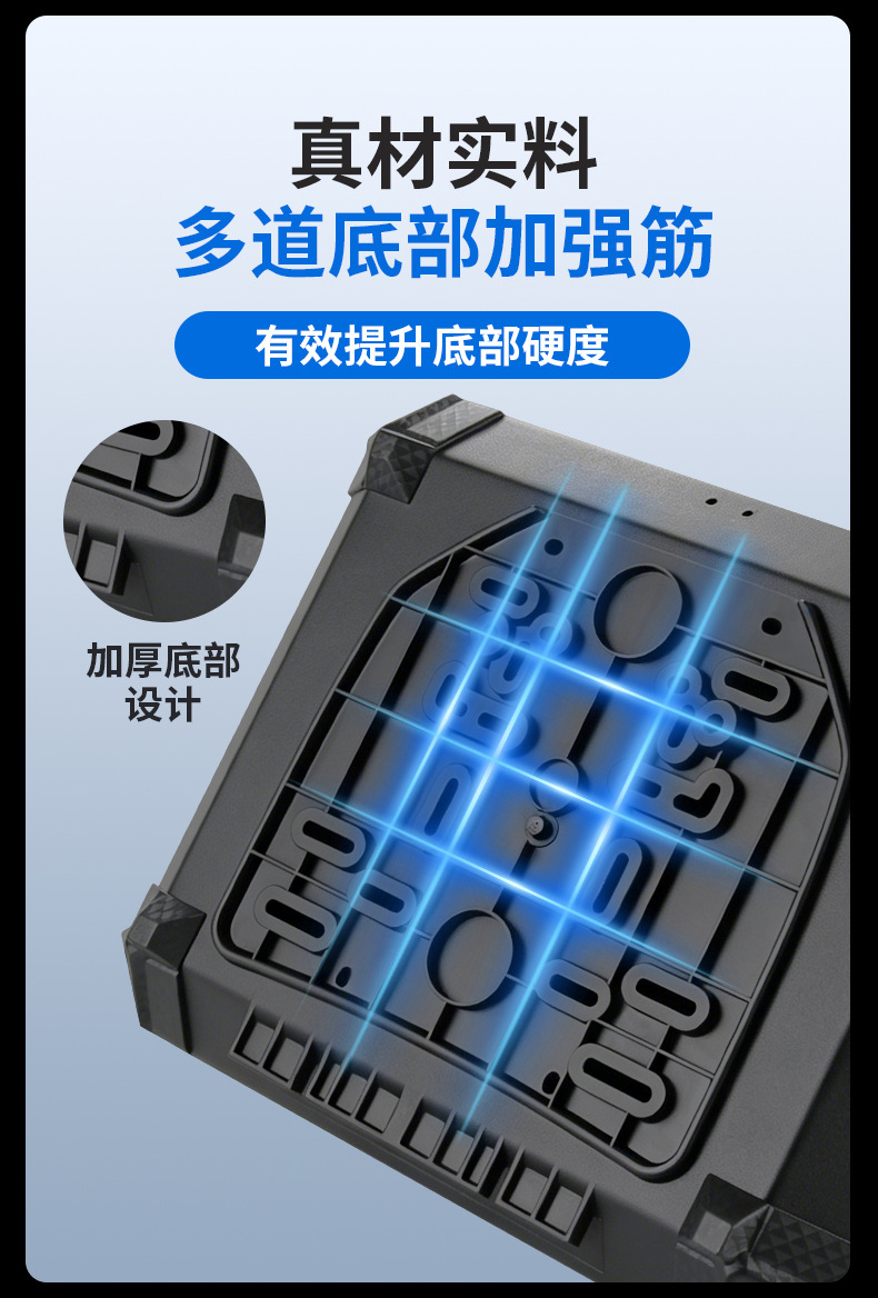 Motorcycle tail box, electric vehicle trunk, universal large-capacity storage delivery box for Niu Nine electric scooters, rainproof