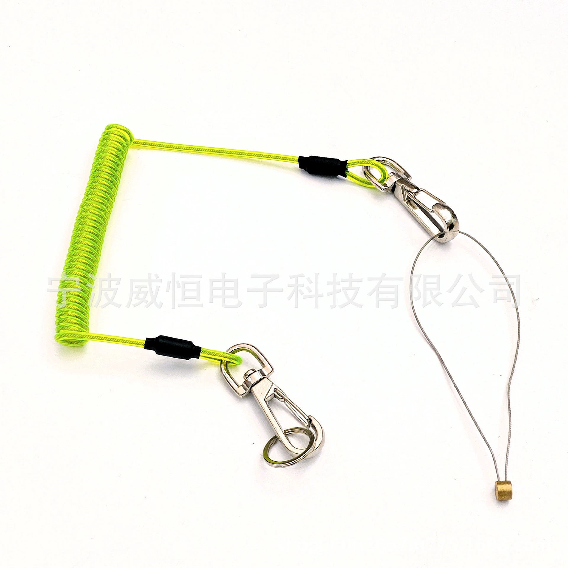 Стальной канат с зеленым прозрачным полиуретановым покрытием от производителя, инструмент для предотвращения падения, страховочный канат