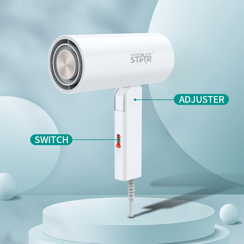 Secador de pelo Winningstar exclusivo transfronterizo de 1300W de alta potencia con dos velocidades y protección contra sobrecalentamiento para uso en salón y en casa