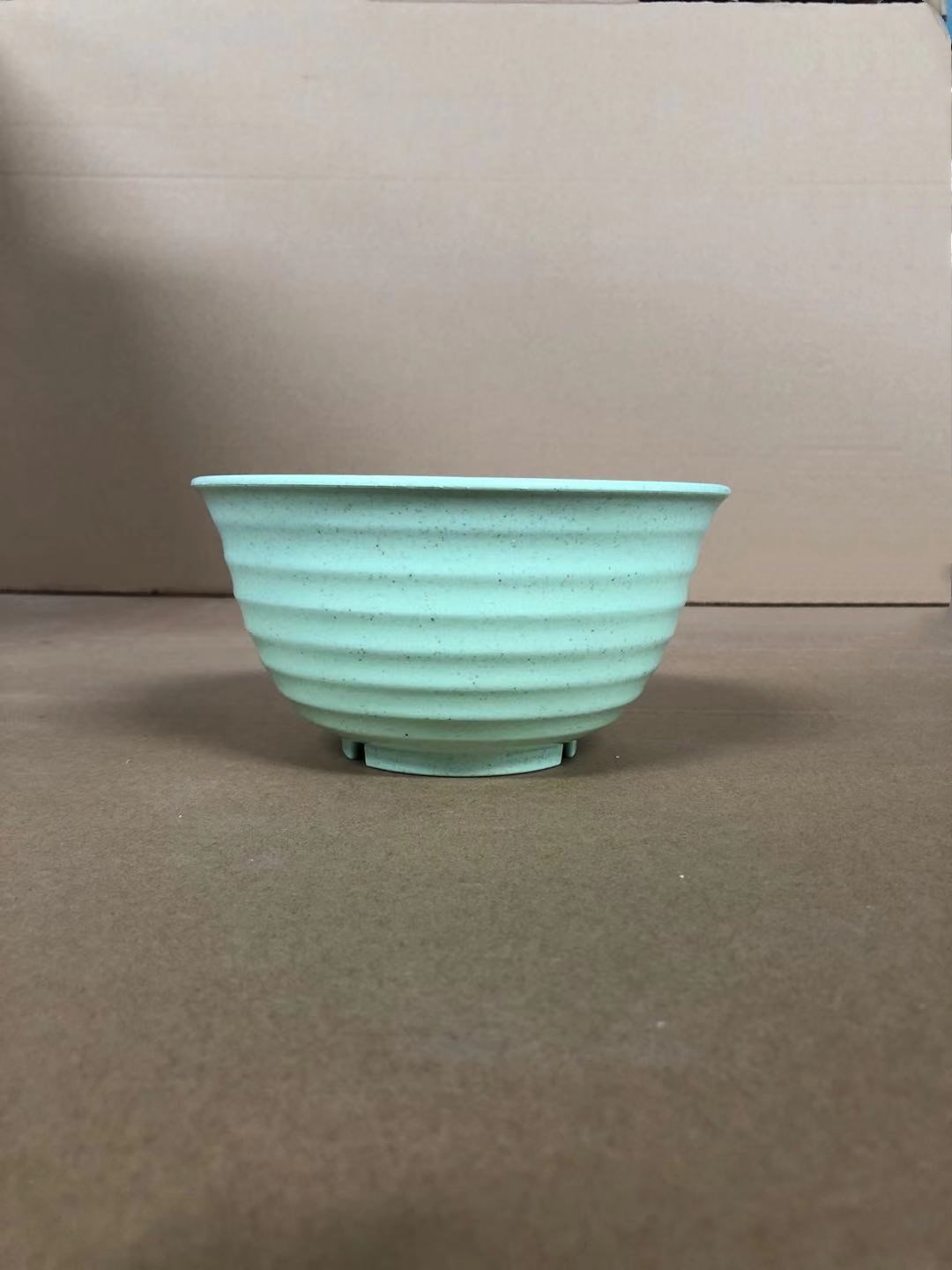 Tazón de sopa grande de paja de trigo Tazón de fideos instantáneos de estilo chino Tazón de plástico Comedor en casa Fabricante de vajilla resistente a la caída