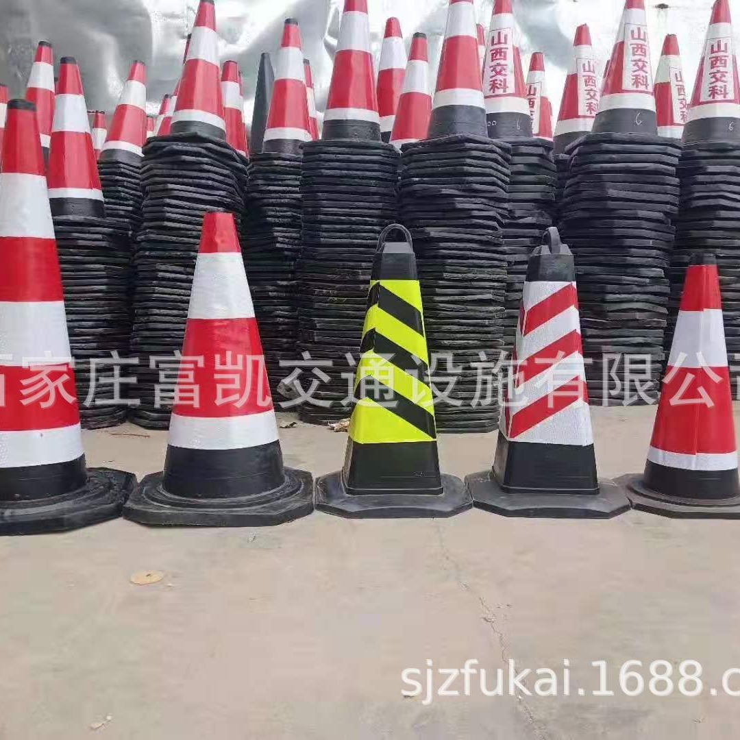 河北橡胶路锥生产厂家 石家庄橡胶路锥现货批发 3公斤路锥 4公斤