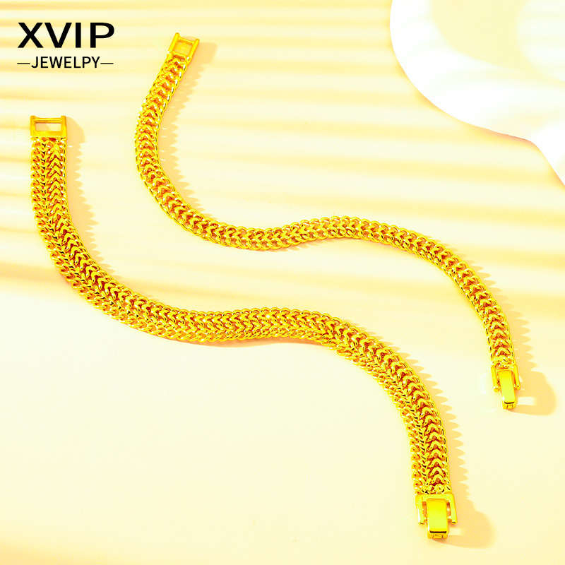 Vietnam Sand Gold Women's Clasp Bracelet 6mm and 8mm Bracelet Wholesale Cross-Border Jewelry Centipede Bracelet