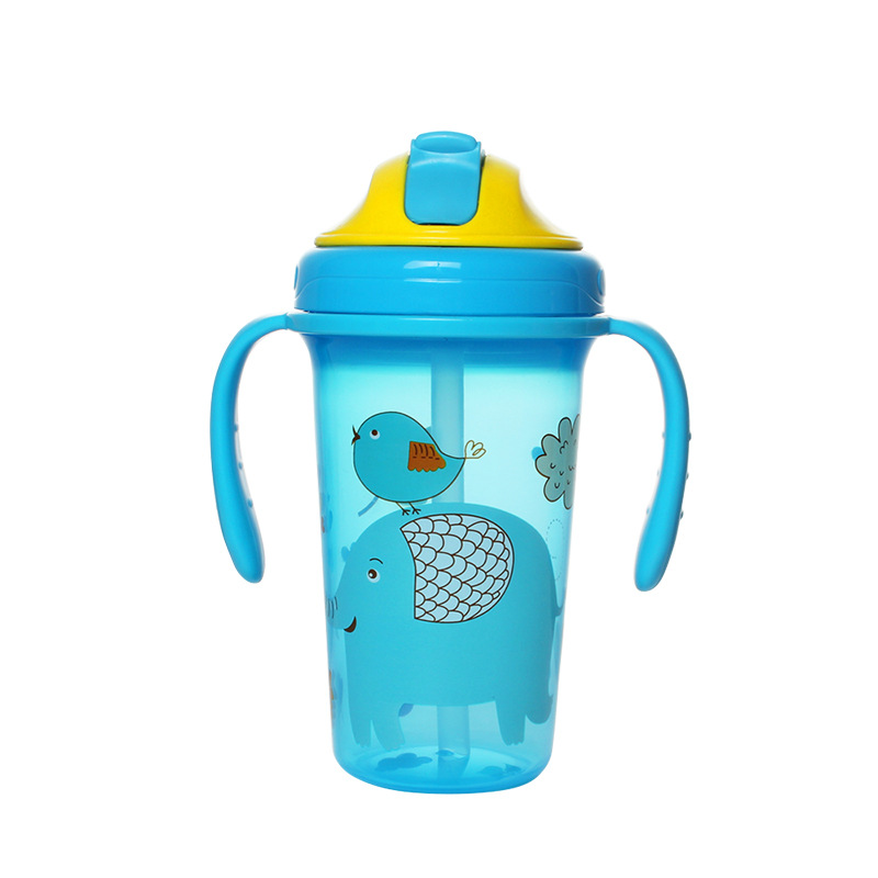 Fabricante de origen Taza de agua para niños Taza de pico de pato Taza de paja Taza de plástico Taza de agua 360 Serie completa de tazas para bebés