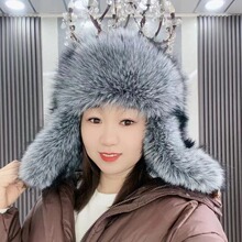 （加绒里衬）2025冬季时尚网红雷锋帽冬季女生毛毛加厚款保暖帽防