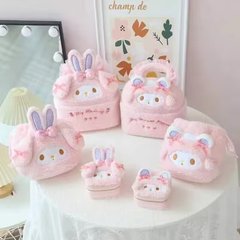 かわいいアニメの美楽蒂のぬいぐるみの化粧品の箱のポケットのひもの袋の収納袋のアクセサリーの箱のハンドバッグ