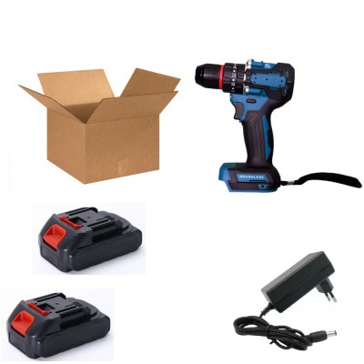Transfronterizo mayorista doméstico de litio eléctrico de doble velocidad taladro eléctrico destornillador taladro de impacto de mano taladro de alta potencia conjunto multifuncional